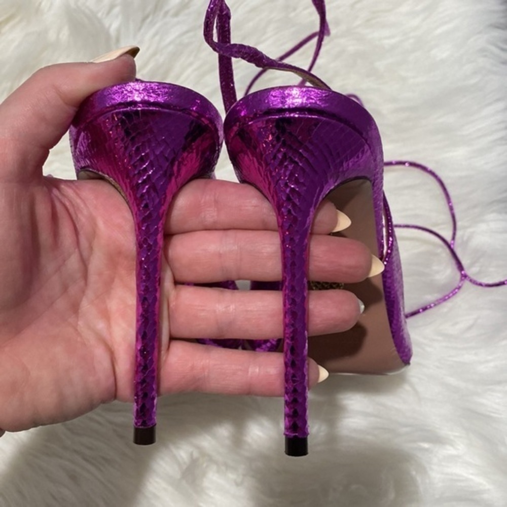 New Aquazzura Unfaithful ankle tie pump size 38.5EU - Picture 8 of 15